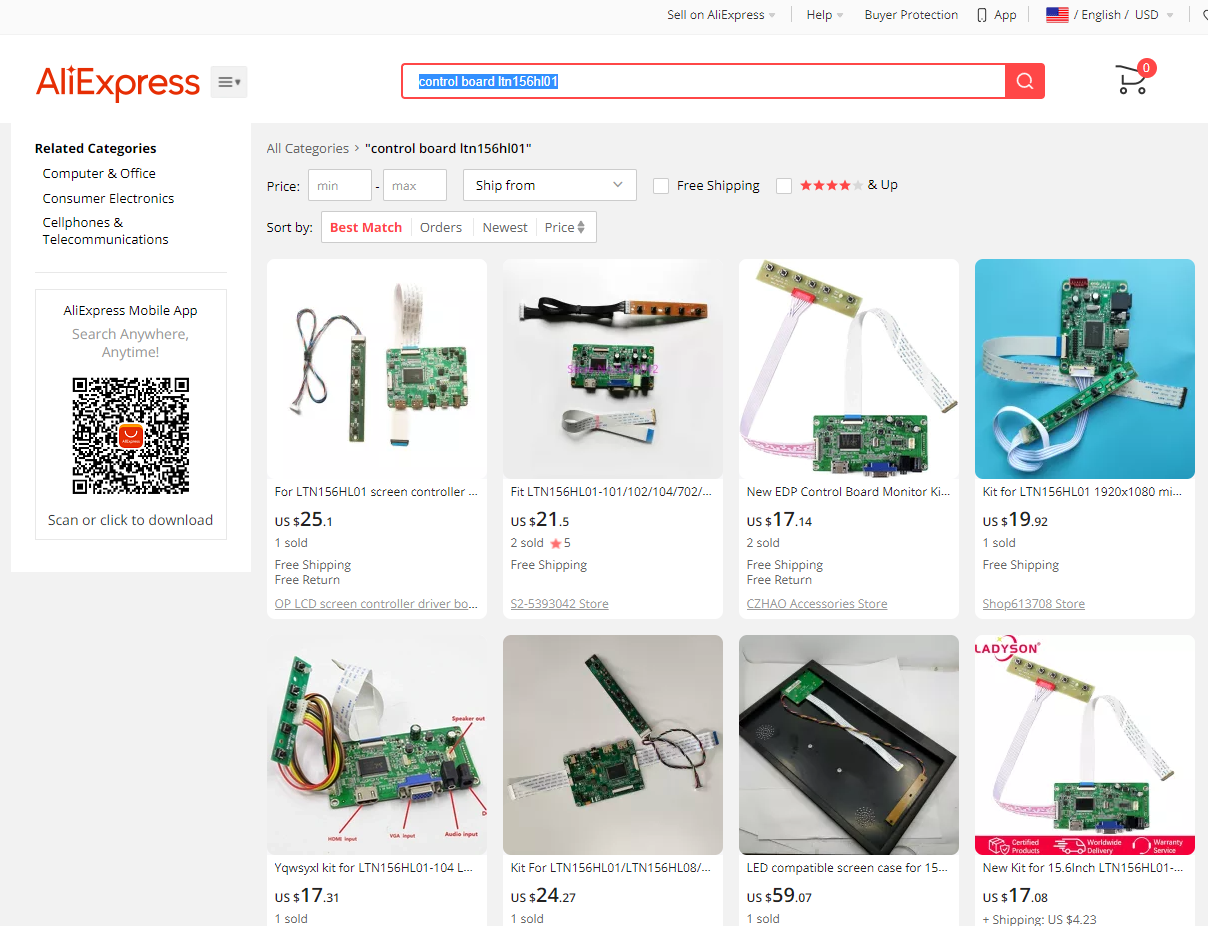 Shopping on Aliexpress